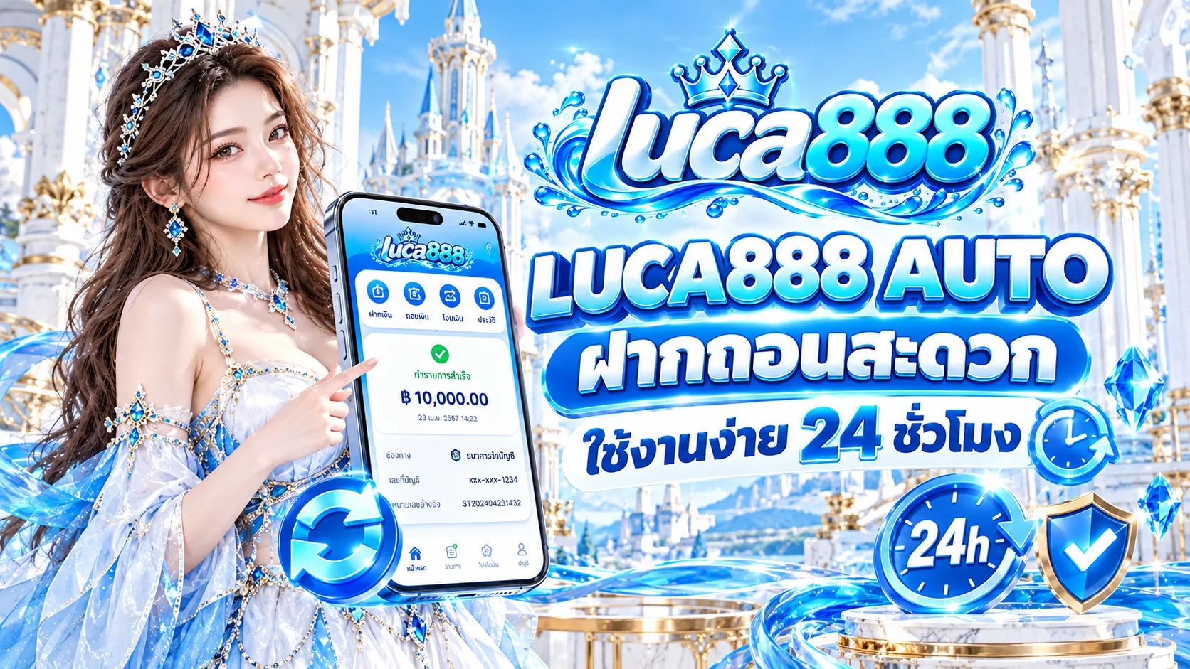 คู่มือใช้งานระบบฝากถอนออโต้ luca888 แบบเข้าใจง่าย